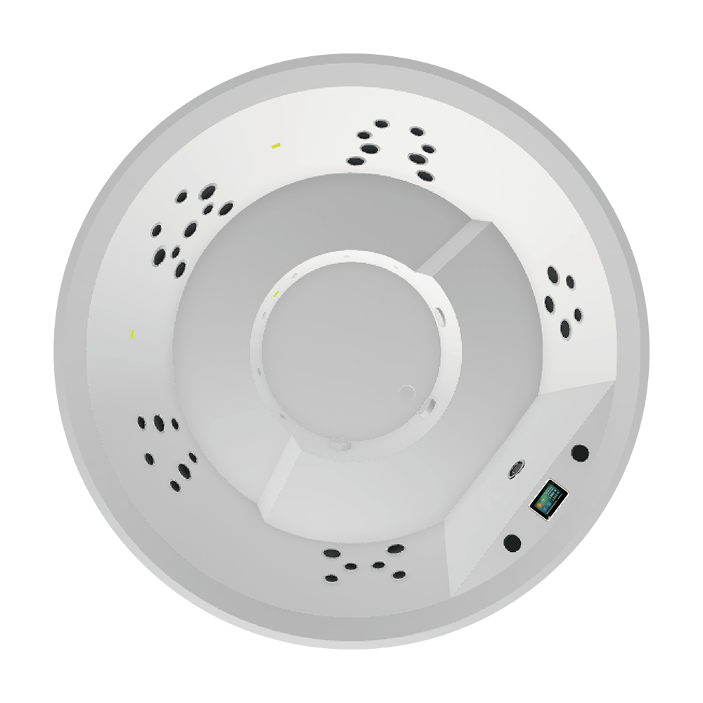 Aurora R Brushed Nickel Alpine White