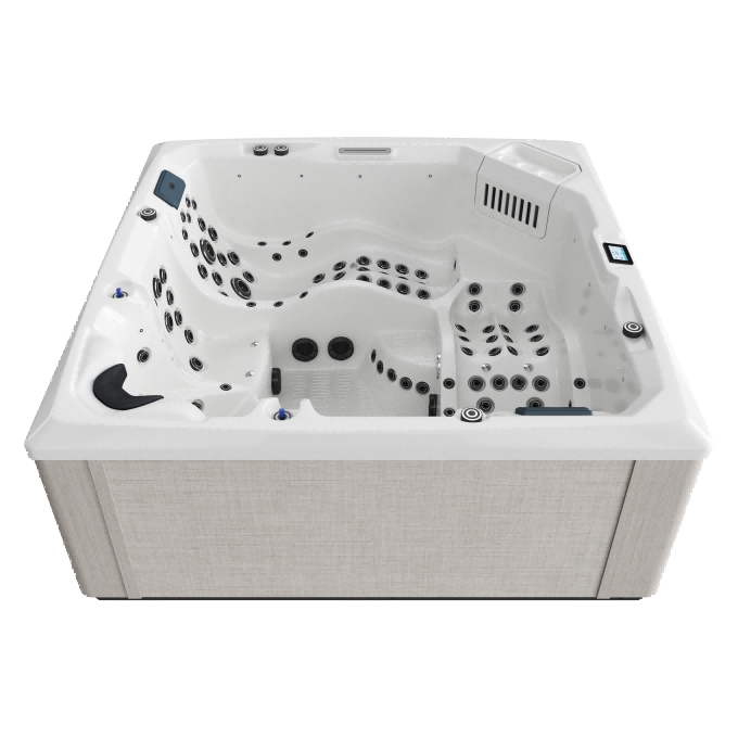 AMPHITRITE Woven Linen Alpine White
