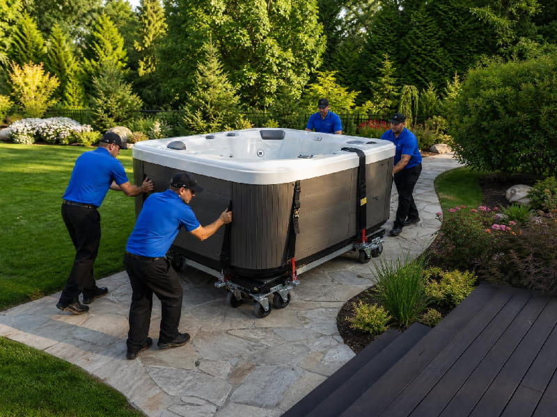 Don't Sweat the Freight: How Your New Hot Tub Gets From Our Warehouse to Your Driveway